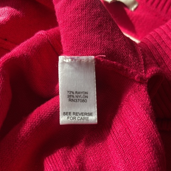 Pink Tunic Crowl Turtleneck Sweater Slit Side Oversized - Picture 7 of 7